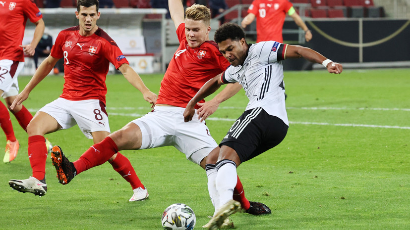 Германия сыграла вничью со Швейцарией в Лиге наций, пропустив дважды к 26-й минуте