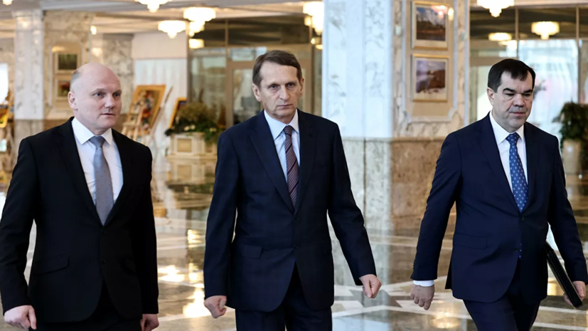 В Кремле прокомментировали визит Нарышкина в Белоруссию