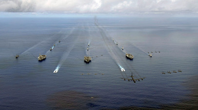 Американские корабли в Тихом океане