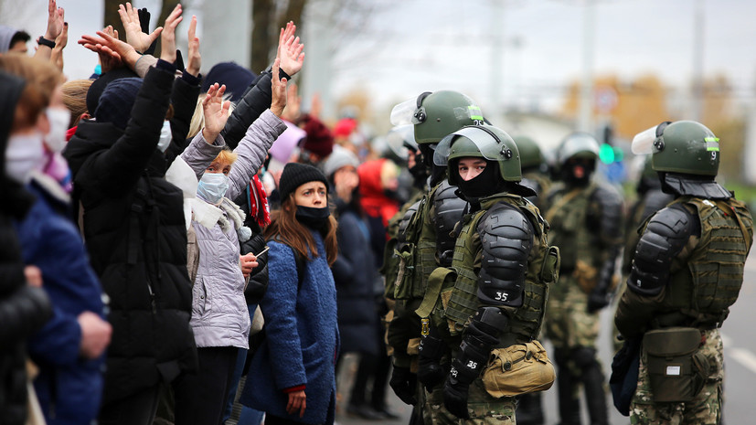 «Были произведены предупредительные выстрелы в воздух»: как прошло очередное шествие оппозиции в Белоруссии