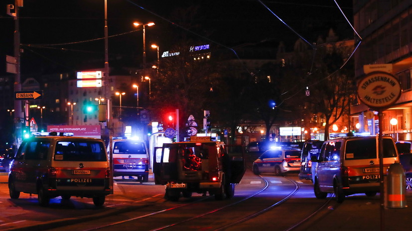 СМИ сообщили о возможных семи погибших при нападении в Вене