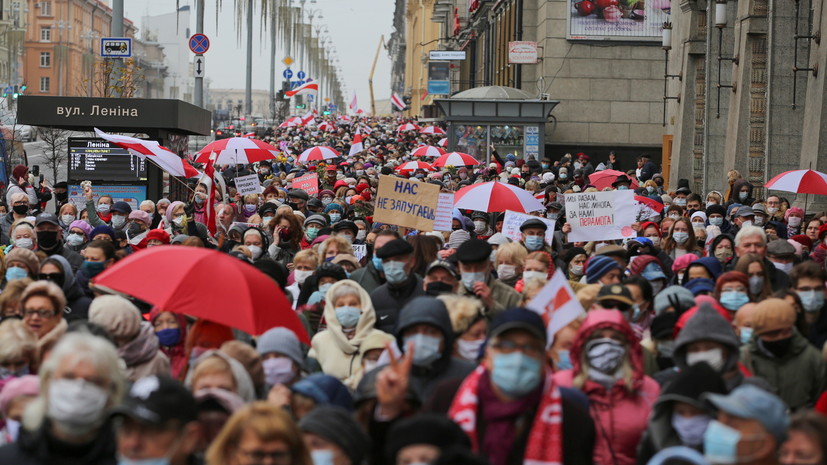 В МВД Белоруссии рассказали о задержаниях на акциях в Минске 2 ноября