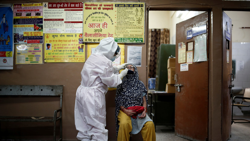 В Индии за сутки зафиксировали почти 46 тысяч случаев коронавируса