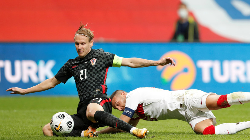 Футболист сборной Хорватии узнал о заболевании коронавирусом в перерыве матча с Турцией