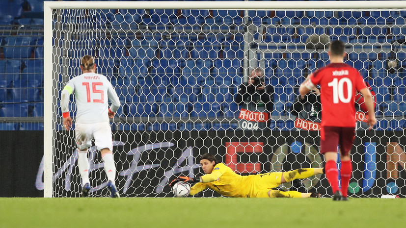 Зоммер отразил два пенальти от Рамоса и принёс ничью Швейцарии в матче с Испанией
