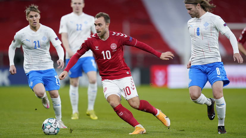 Дубль Эриксена с пенальти принёс Дании победу над Исландией в Лиге наций