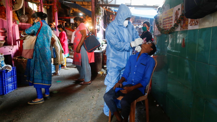 В Индии за сутки зафиксировали более 44 тысяч случаев коронавируса