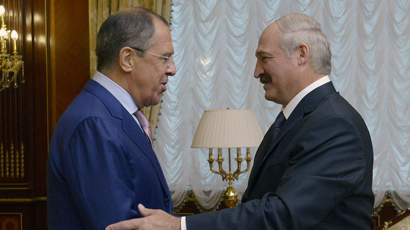 В Минске началась встреча Лукашенко и Лаврова