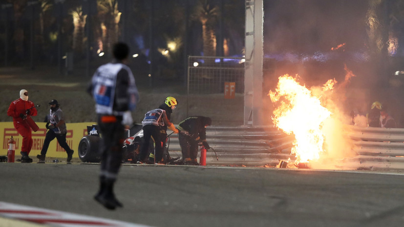 Гонка «Формулы-1» в Бахрейне была остановлена после серьёзной аварии с участием Квята