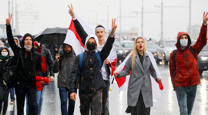 Протестный митинг в Минске