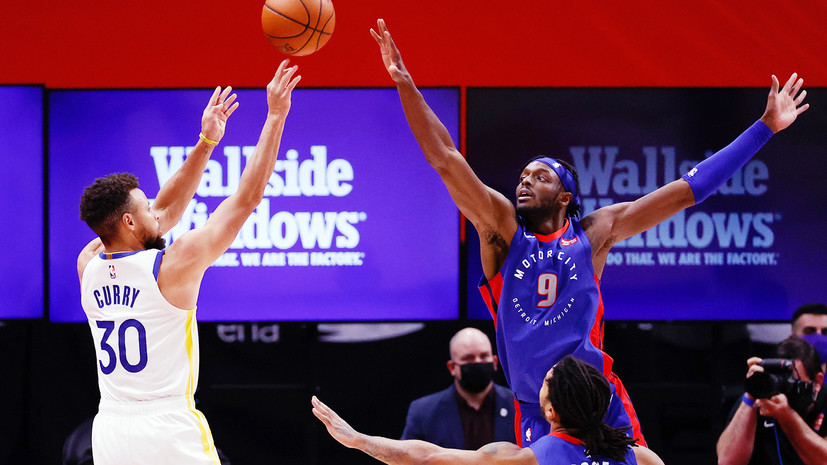 «Голден Стэйт» одолел «Детройт» в НБА, Карри набрал 31 очко