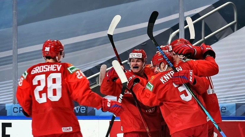 Россия забросила третью шайбу в матче с Швецией на МЧМ-2021 по хоккею