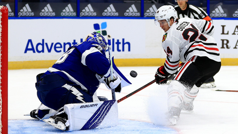 Передача Сергачёва и 22 сейва Василевского помогли «Тампе» разгромить «Чикаго» в НХЛ