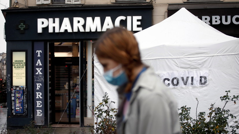Во Франции за сутки выявили более 21 тысячи случаев коронавируса