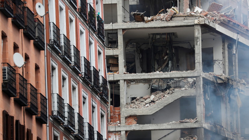 La Sexta: не менее двух человек погибли при взрыве в Мадриде