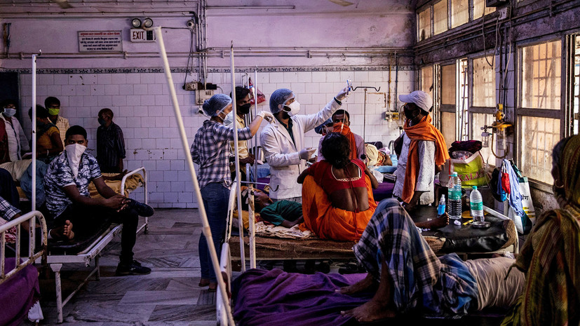 В Индии за сутки выявили более 13 тысяч случаев коронавируса