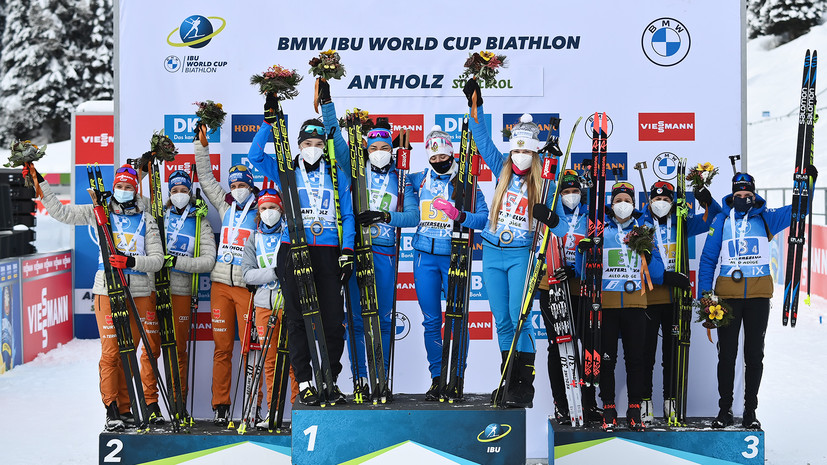 «Случайными могли бы считаться единичные успехи»: Польховский о трёх медалях россиян на этапе КМ по биатлону в Антхольце