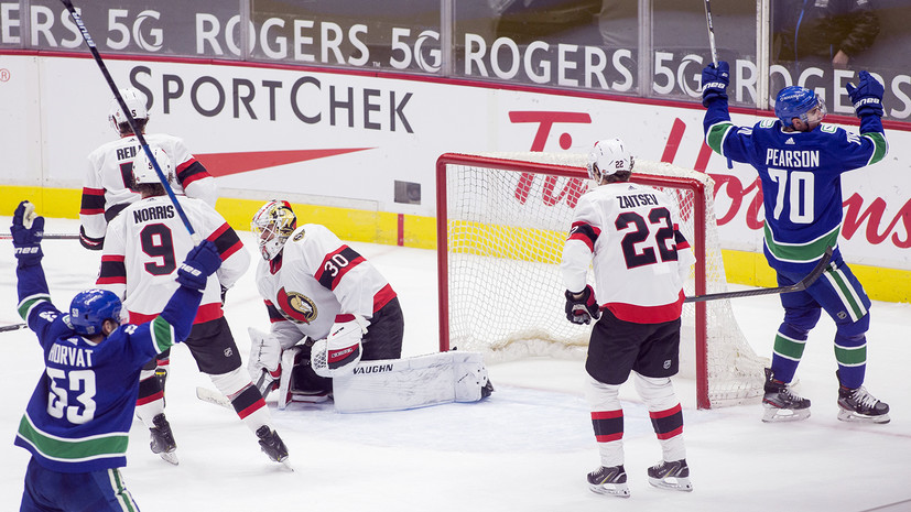 «Оттава» разгромно проиграла «Ванкуверу» в НХЛ