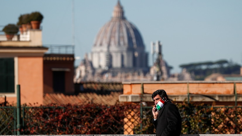 В Италии за сутки выявили более 15 тысяч случаев коронавируса
