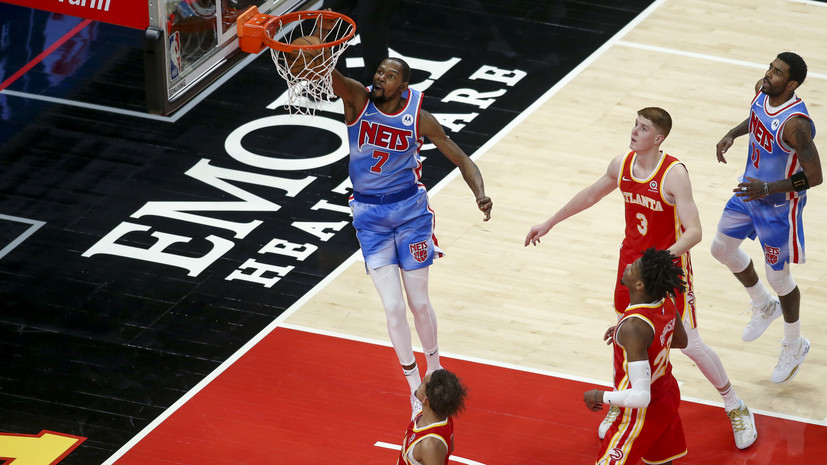 «Бруклин» одержал победу над «Атлантой» в НБА, Дюрант набрал 32 очка