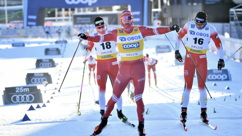 Крянин — о падении Большунова: повезло, что не поломал лыжи и палки