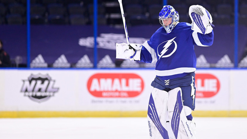 Василевский признан первой звездой матча НХЛ «Тампа» — «Детройт» 