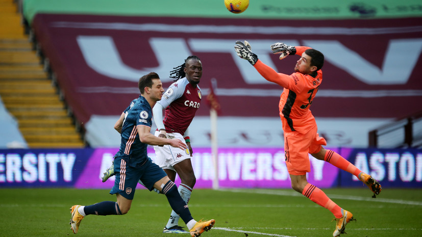 «Арсенал» проиграл «Астон Вилле» в матче АПЛ