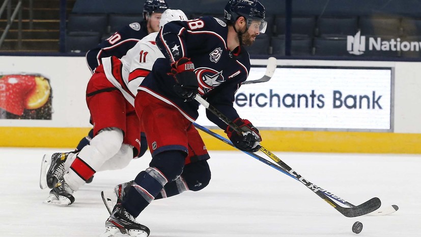 Передача Гаврикова помогла «Коламбусу» победить «Каролину» в НХЛ