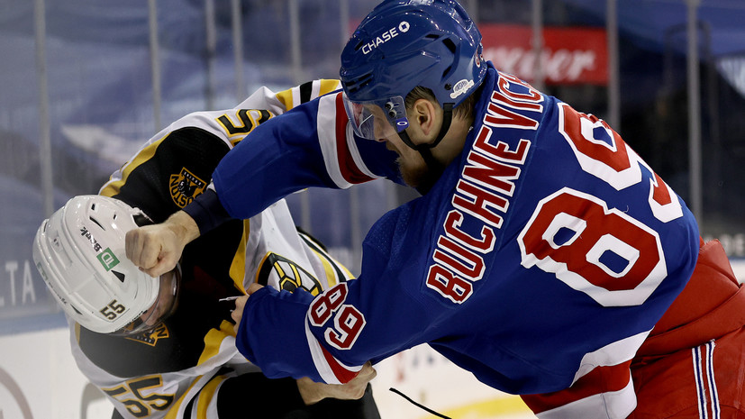 Бучневич подрался с канадским игроком «Бостона» в матче НХЛ