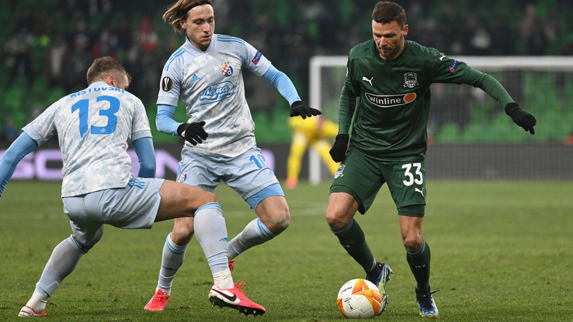 «Краснодар» пропустил третий мяч в матче 1/16 финала Лиги Европы