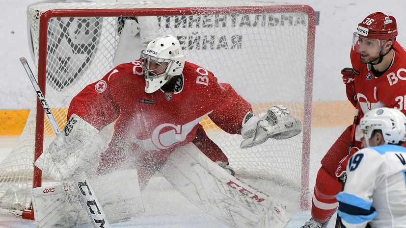 «Спартак» проиграл «Сибири» в овертайме матча КХЛ