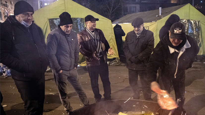 В Ереване оппозиция собирается в палаточном лагере