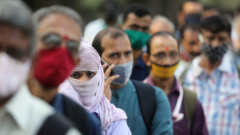 В Индии за сутки выявили более 25 тысяч случаев коронавируса