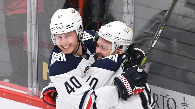 Шайба Мозякина помогла «Металлургу» обыграть «Авангард» в матче плей-офф КХЛ