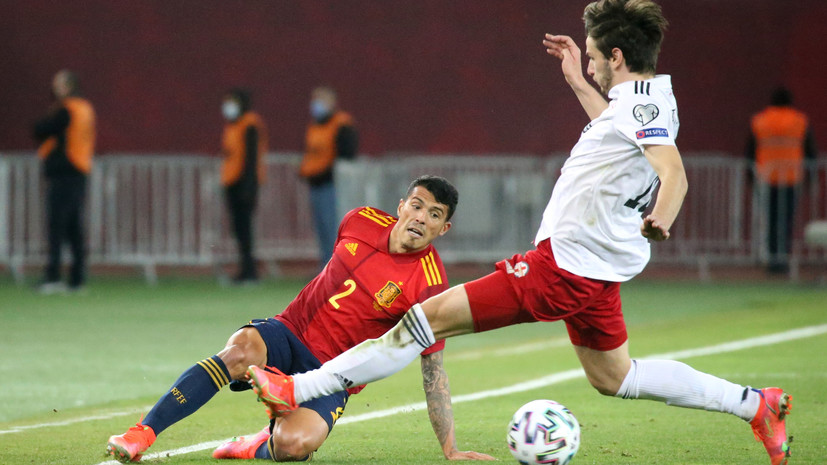 Испания в компенсированное время вырвала победу в матче отбора ЧМ-2022 с Грузией