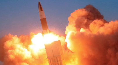 Пуск ракеты КНДР в марте 2020 года