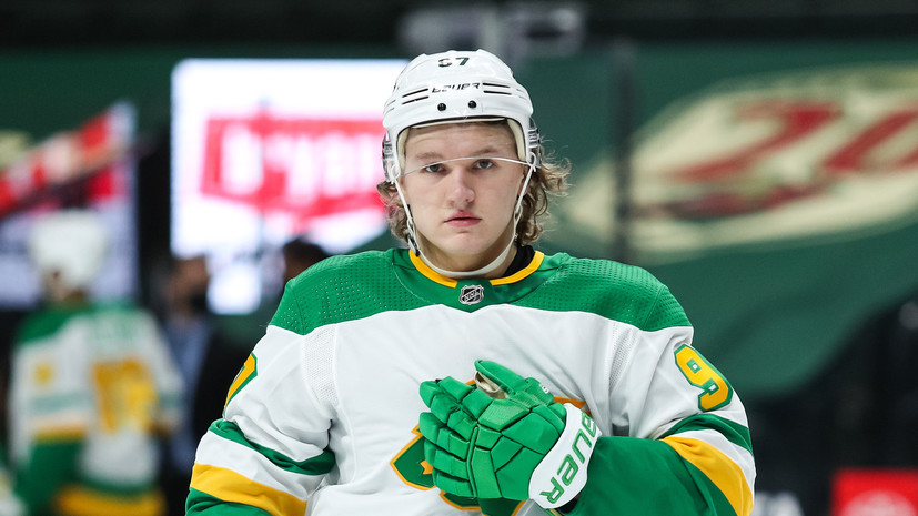 Капризов набрал 30-е очко в дебютном сезоне НХЛ