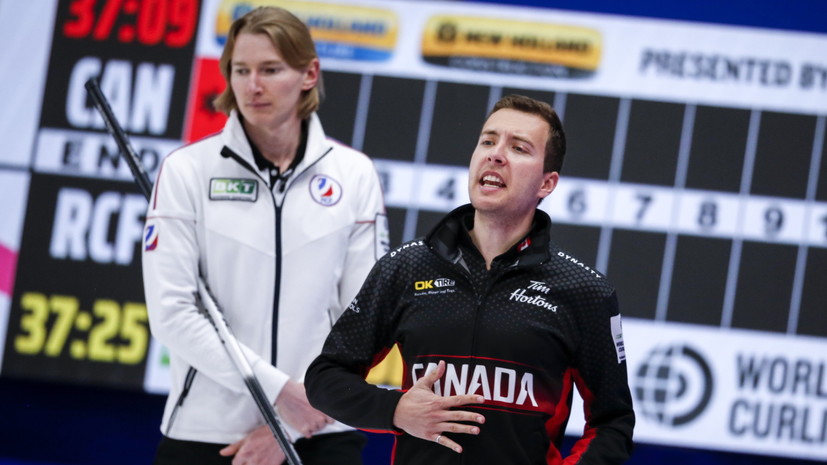 Российские кёрлингисты впервые победили команду Канады на ЧМ