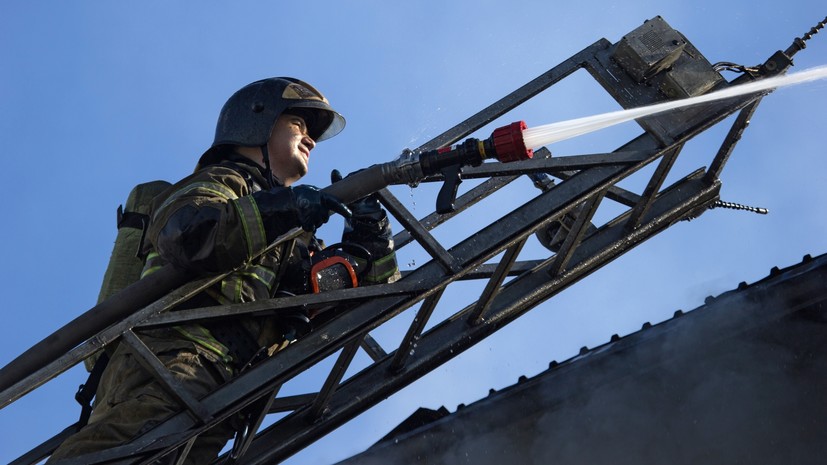 В Воронеже произошёл пожар в жилом доме