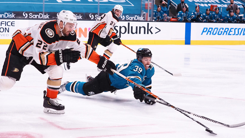 Два очка Волкова помогли «Анахайму» одержать победу над «Сан-Хосе» в матче НХЛ