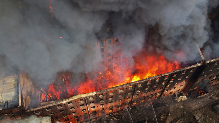 Пожар на Невской мануфактуре в Петербурге полностью ликвидирован
