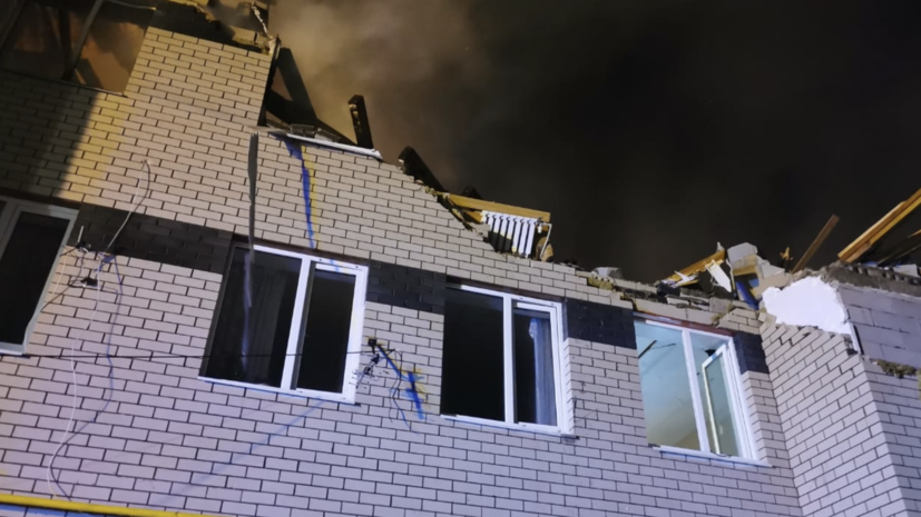 Открытое горение в доме в Нижегородской области, где взорвался газ, ликвидировано
