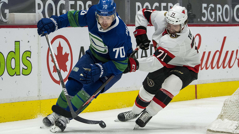 Передача Зайцева помогла «Оттаве» обыграть «Ванкувер» в матче НХЛ