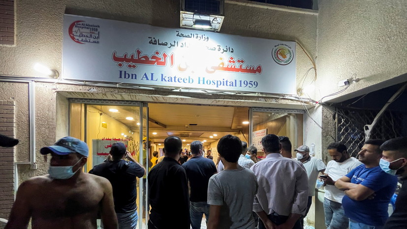Количество жертв пожара в багдадской больнице достигло 82