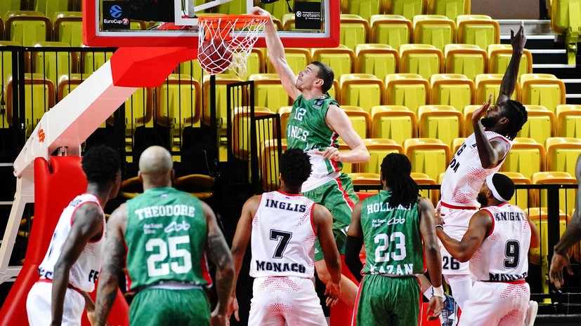 УНИКС проиграл «Монако» в первом матче финала баскетбольного Еврокубка