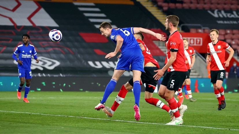 «Лестер» в большинстве сыграл вничью с «Саутгемптоном» в матче АПЛ