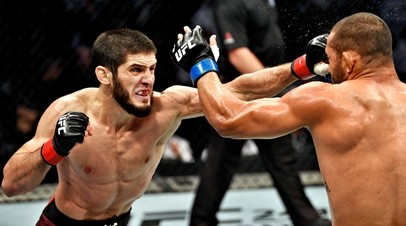 Бойцы UFC Ислам Махачев и Дави Рамос