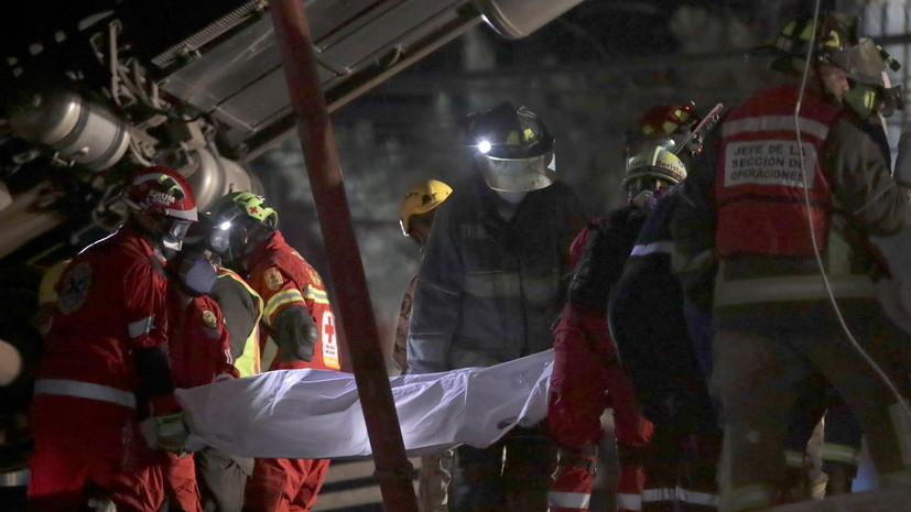 Число погибших при ЧП с поездом в метро Мехико возросло до 23