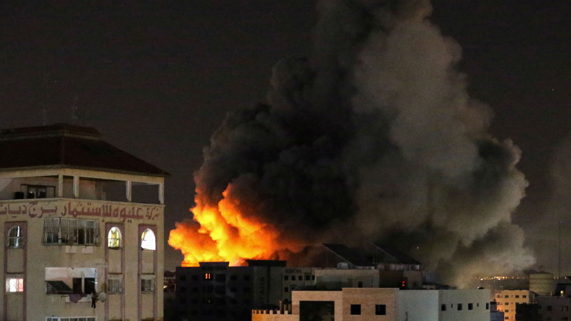 Армия Израиля сообщила об ударе по зданиям ХАМАС