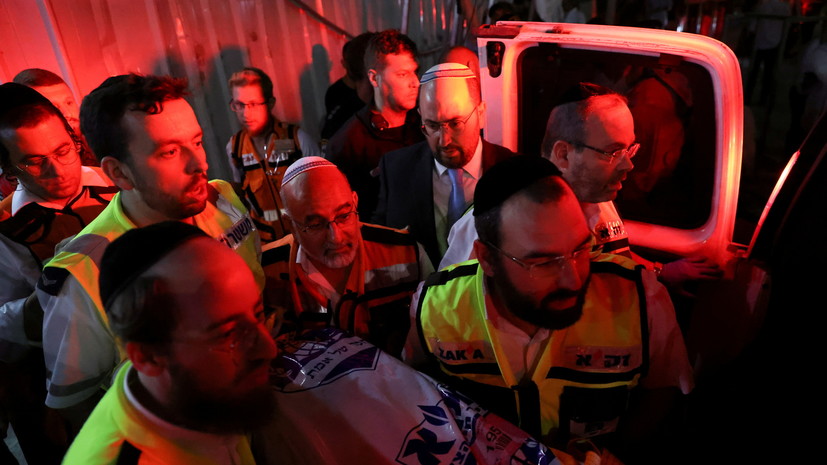 В службе скорой помощи назвали число пострадавших после обрушения трибуны в Израиле
